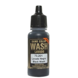 VALLEJO 73.201 Game Color Black Washes 17 ml.
