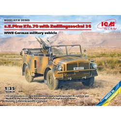 ICM 35503 1/35 s.E.Pkw Kfz.70 with Zwillingssockel 36, WWII German military vehicle