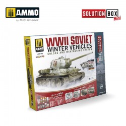 AMMO BY MIG A.MIG-7903 SOLUTION BOX  MINI 20 – How to paint WWII Soviet Winter Vehicles 
