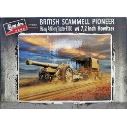 THUNDER MODEL 35212 1/35 British Scammell Pioneer Heavy Artillery Tractor R100 with 7.2 Inch Howitzer