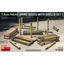MINIART 35398 1/35 7.5cm PaK40 Ammo Boxes with Shells, set 1