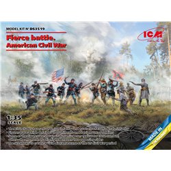 ICM DS3519 1/35 Fierce battle. American Civil War(Union Infan,UnionInfaSet 2,ConfederInfSet 2