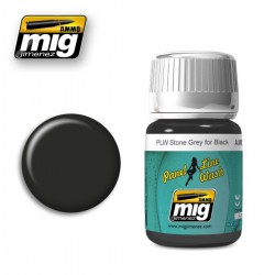 AMMO BY MIG A.MIG-1615 PLW Stone Grey for Black 35 ml.