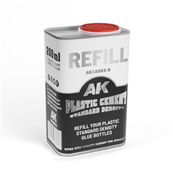 AK INTERACTIVE AK12003-B REFILL – PLASTIC CEMENT STANDARD DENSITY (GLUE) 200ml