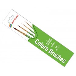 HUMBROL AG4050 4 Pinceaux Coloro - Coloro Brush Pack  Size 00/1/4/8